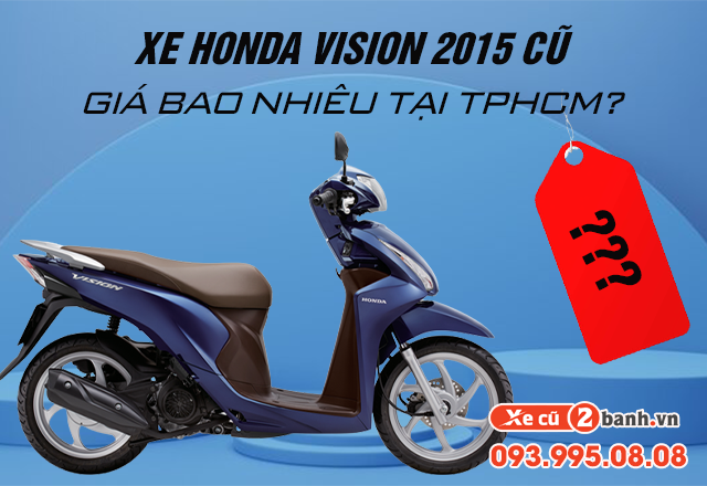 Honda vision 2015 màu bạc  chodocucom