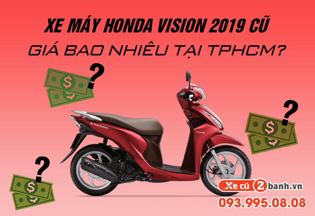 Xe máy honda vision 2019 cũ giá bao nhiêu tại tphcm - 1